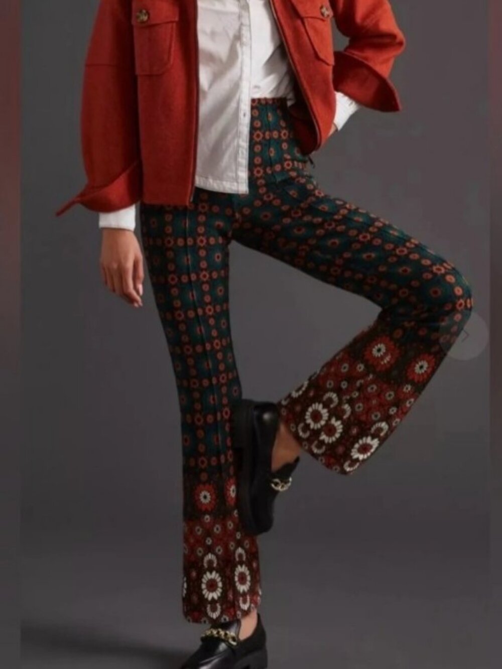 NWT ANTHROPOLOGIE Maeve The Margot Knit Kick Flare Pants